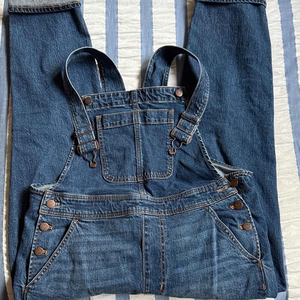 J. Crew Factory Blue Denim Overalls